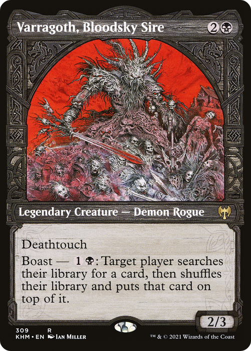 Varragoth, Bloodsky Sire (KHM-309) - rare: (Showcase) - Foil