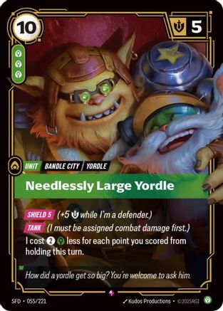 Needlessly Large Yordle (055/221) - SPF - Rare - Foil