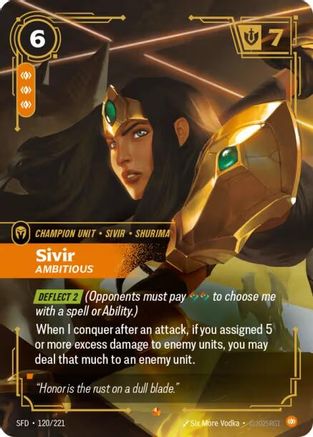 Sivir - Ambitious (120/221) - SPF - Epic - Foil