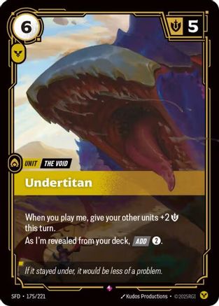 Undertitan (175/221) - SPF - Rare - Foil