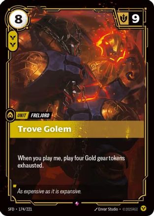 Trove Golem (174/221) - SPF - Rare - Foil
