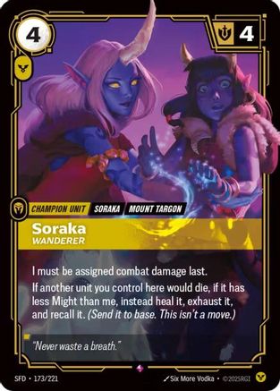 Soraka - Wanderer (173/221) - SPF - Rare - Foil