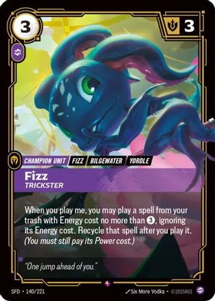 Fizz - Trickster (140/221) - SPF - Rare - Foil