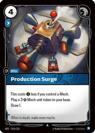 Production Surge (076/221) - SPF - Uncommon - Foil
