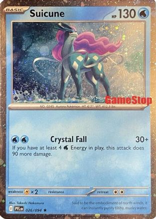 Suicune (Cosmos Holo) (Gamestop Exclusive) (026/094) - MCP  - Promo - Holofoil