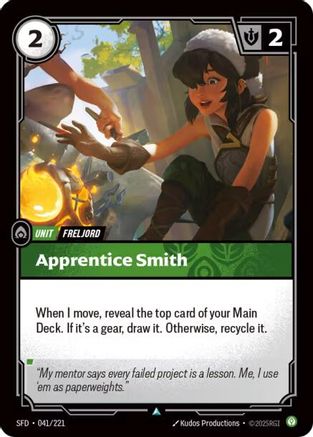 Apprentice Smith (041/221) - SPF - Uncommon - Foil