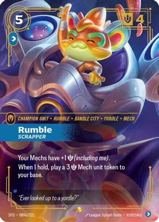 Rumble - Scrapper (Alternate Art) (089a/221) - SPF - Showcase - Foil