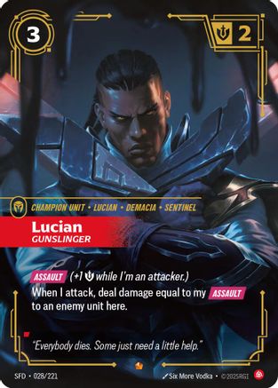 Lucian - Gunslinger (028/221) - SPF - Epic - Foil