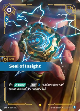 Seal of Insight (Overnumbered) (229/221) - SPF - Showcase - Foil