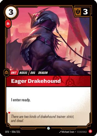 Eager Drakehound (006/221) - SPF - Common - Foil