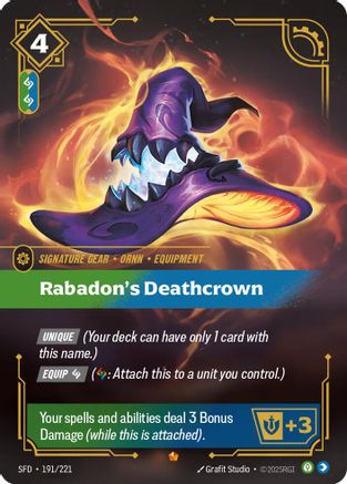 Rabadon's Deathcrown (191/221) - SPF - Epic - Foil