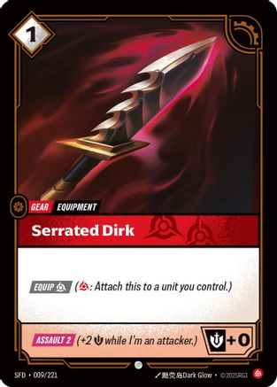 Serrated Dirk (009/221) - SPF - Common