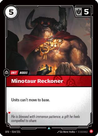 Minotaur Reckoner (014/221) - SPF - Uncommon