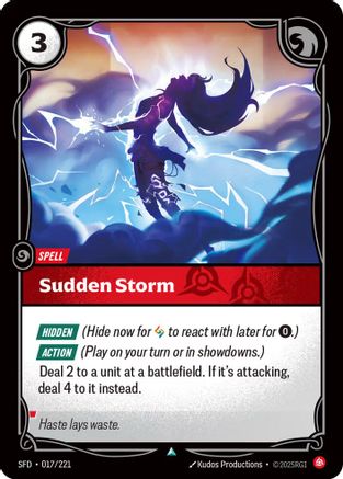 Sudden Storm (017/221) - SPF - Uncommon