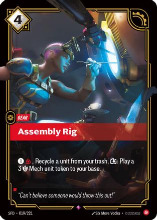 Assembly Rig (019/221) - SPF - Rare - Foil
