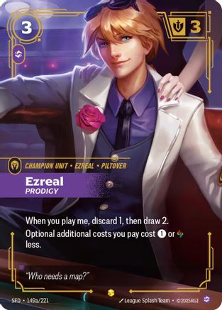Ezreal - Prodigy (Alternate Art) (149a/221) - SPF - Showcase - Foil