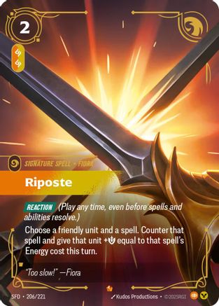 Riposte (206/221) - SPF - Epic - Foil