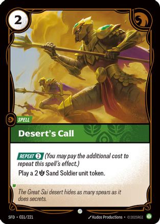 Desert's Call (031/221) - SPF - Common