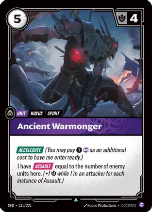 Ancient Warmonger (131/221) - SPF - Uncommon