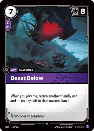 Beast Below (132/221) - SPF - Uncommon