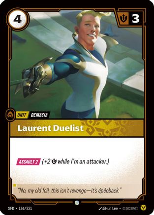 Laurent Duelist (156/221) - SPF - Common - Foil