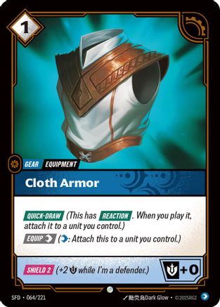 Cloth Armor (064/221) - SPF - Common - Foil