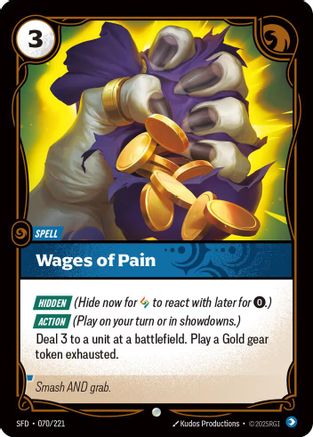 Wages of Pain (070/221) - SPF - Common - Foil