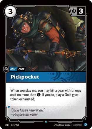 Pickpocket (074/221) - SPF - Uncommon - Foil