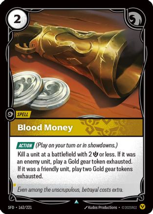 Blood Money (162/221) - SPF - Uncommon - Foil