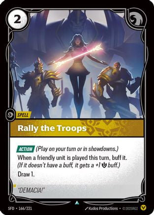 Rally the Troops (166/221) - SPF - Uncommon - Foil