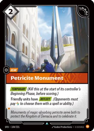 Petricite Monument (104/221) - SPF - Uncommon - Foil