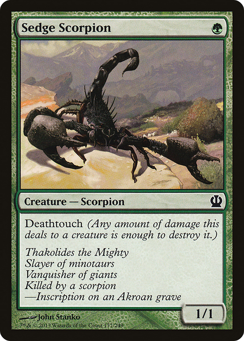 Sedge Scorpion (THS-177) - common - Foil