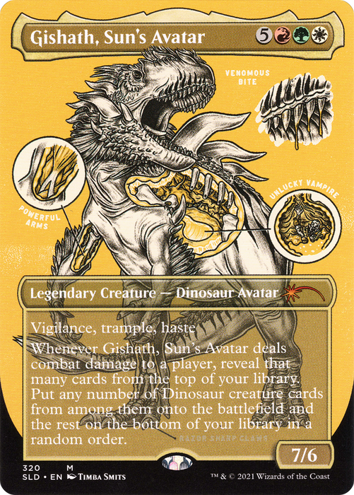 Gishath, Sun's Avatar (SLD-320) - mythic (Borderless)