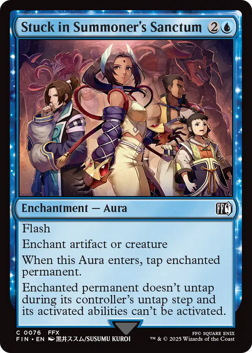 Stuck in Summoner's Sanctum (FIN-076) - common: (enchantment) - Foil