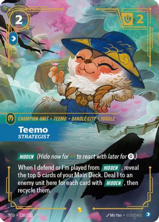 Teemo - Strategist (Overnumbered) (230/221) - SPF - Showcase - Foil