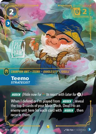 Teemo - Strategist (Signature) (230*/221) - SPF - Showcase - Foil