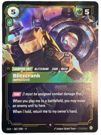 Blitzcrank - Impassive (067/298) - OPP - Promo - Foil