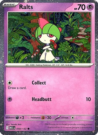 Ralts (Cosmos Holo) (058/132) - MCP  - Common - Holofoil