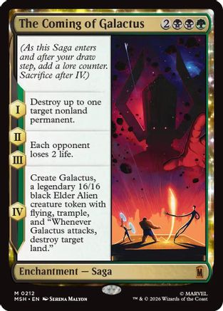 The Coming of Galactus (MSH-212) - mythic - Foil