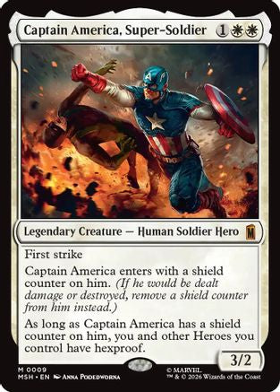 Captain America, Super-Soldier (MSH-009) - mythic