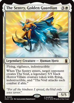 The Sentry, Golden Guardian (MSH-035) - rare - Foil