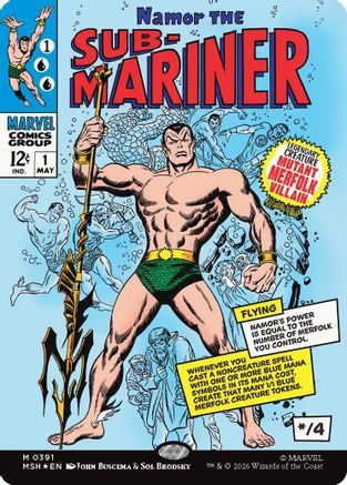 Namor The Sub-Mariner (Borderless) (MSH-391) - mythic - Foil