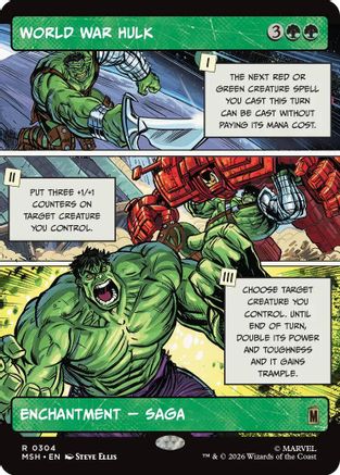 World War Hulk (Borderless) (MSH-304) - rare