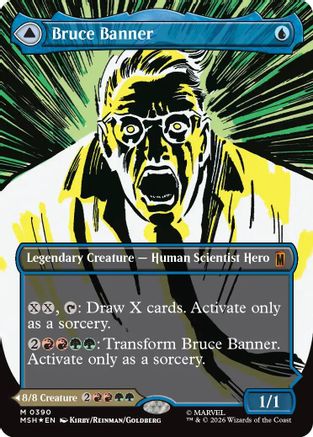 Bruce Banner (Borderless) (MSH-390) - mythic - Foil