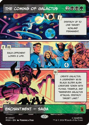 The Coming of Galactus (Borderless) (MSH-307) - mythic