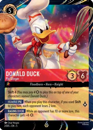Donald Duck - Pie Slinger (2) - DLPC - Promo - Holofoil