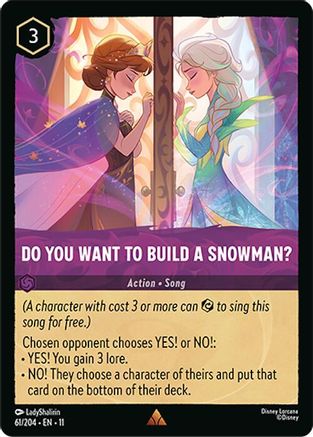 Do You Want To Build A Snowman? (61/204) - W - Rare