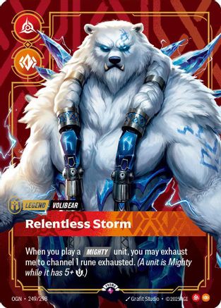 Volibear - Relentless Storm (Metal) (249/298) - OPP - Promo - Foil