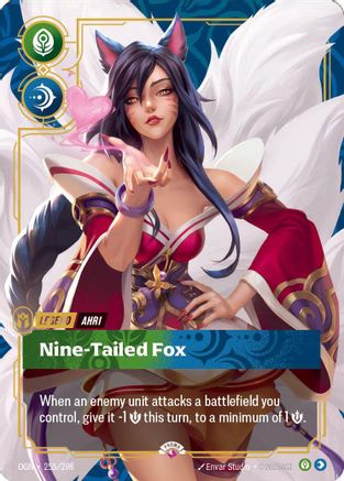 Ahri - Nine-Tailed Fox (Metal) (255/298) - OPP - Promo - Foil