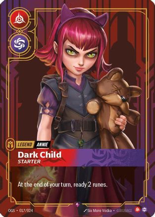 Annie - Dark Child (Metal) (017/024) - OPP - Promo - Foil